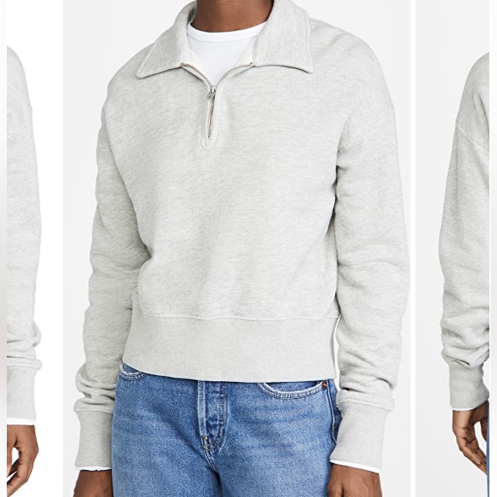 Redone 70s half zip sweatshirt